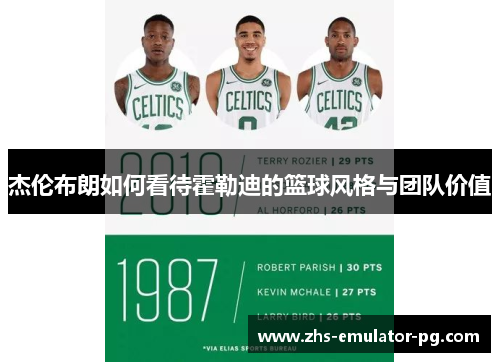 杰伦布朗如何看待霍勒迪的篮球风格与团队价值